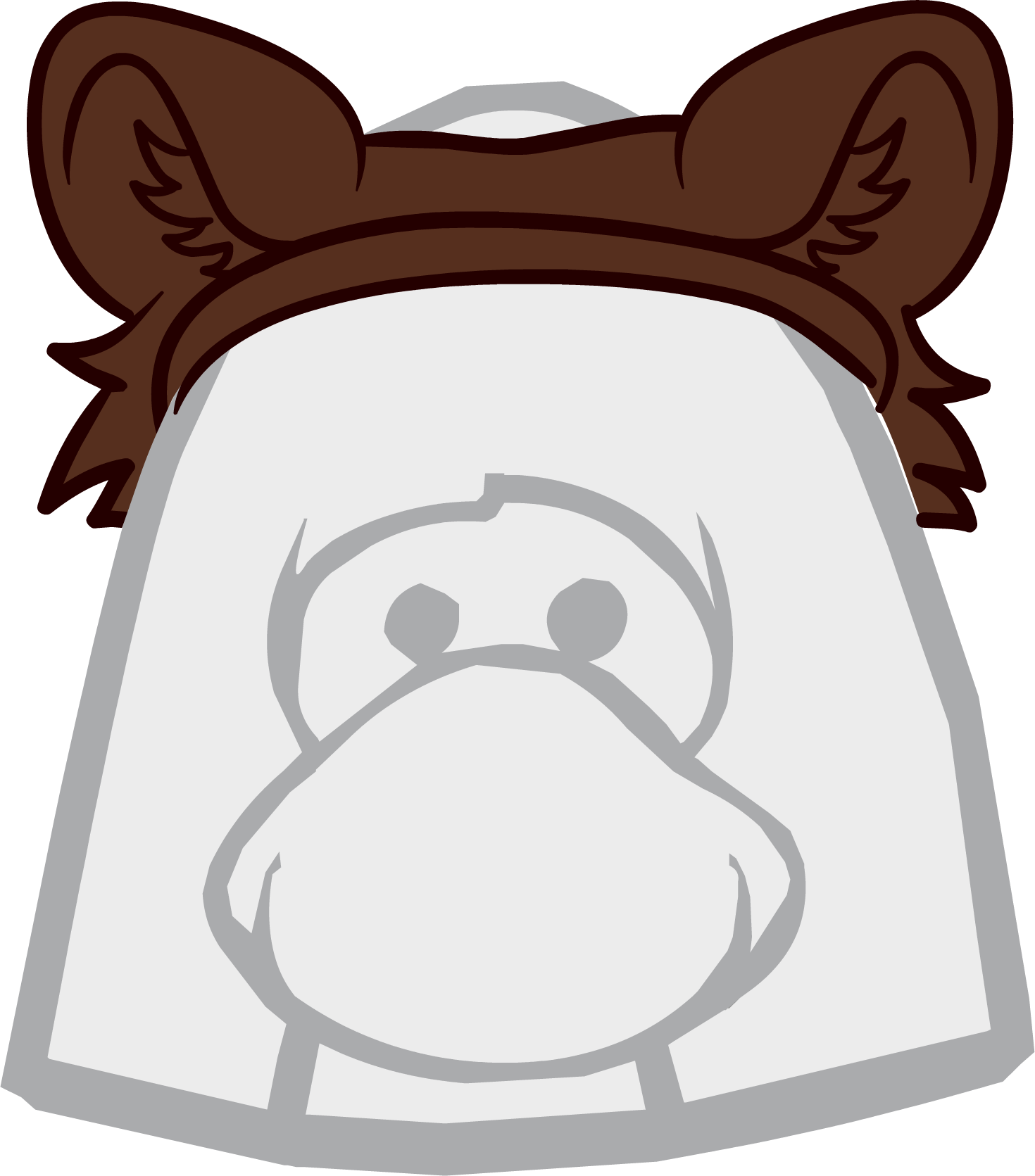 Bear Ears - Club Penguin The Right (1470x1671), Png Download