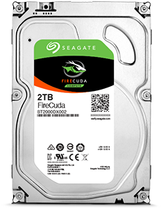 With A Traditional Hard Drive For A Compact Blend Of - Seagate 3.5", 2tb, Sata3, Firecuda Sshd Hybrid Desktop (400x400), Png Download