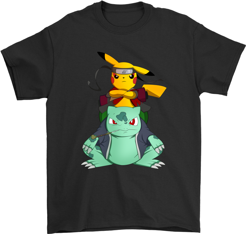 Pokemon Pikachu And Bulbasaur Mashup Naruto Jiraiya - Snoopy Installing Muscles Please Wait (1000x1000), Png Download