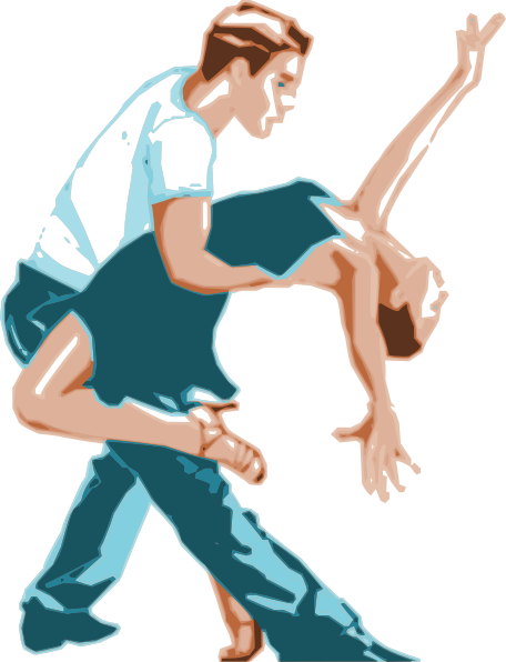Two People Dancing Clipart (456x596), Png Download