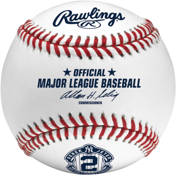 Mlb New York Yankees Derek Jeter Final Season Commemorative - Pelota De Beisbol Profesional (600x594), Png Download
