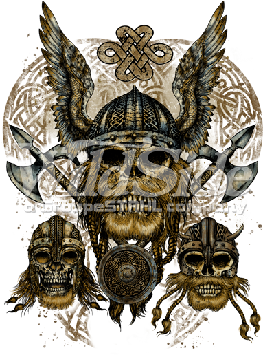 Stock Transfer - Viking Skulls (525x525), Png Download