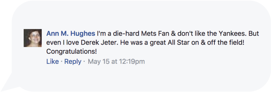 Budus Weddys Jeter Comments Rivals - Portable Network Graphics (1000x563), Png Download