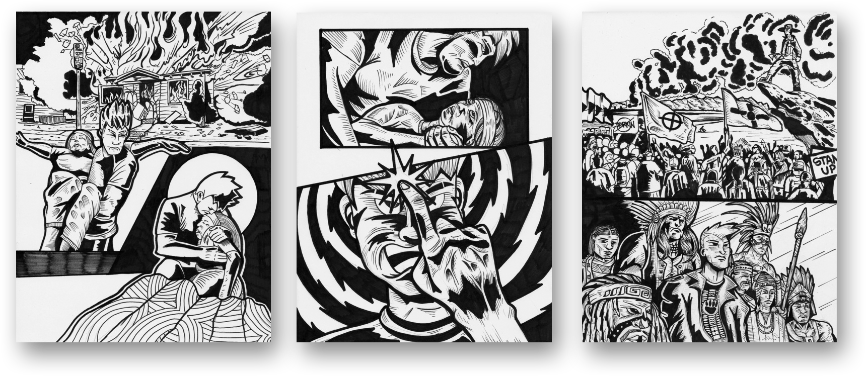 Scene Sketches - Illustration (1720x748), Png Download