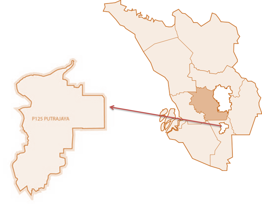 Peta Putrajaya - Malay Wikipedia (769x600), Png Download