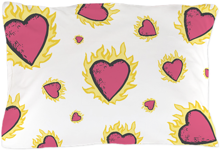 Flaming Heart Pillowcase - Clothes Over Bros Canvas Lunch Tote (480x480), Png Download