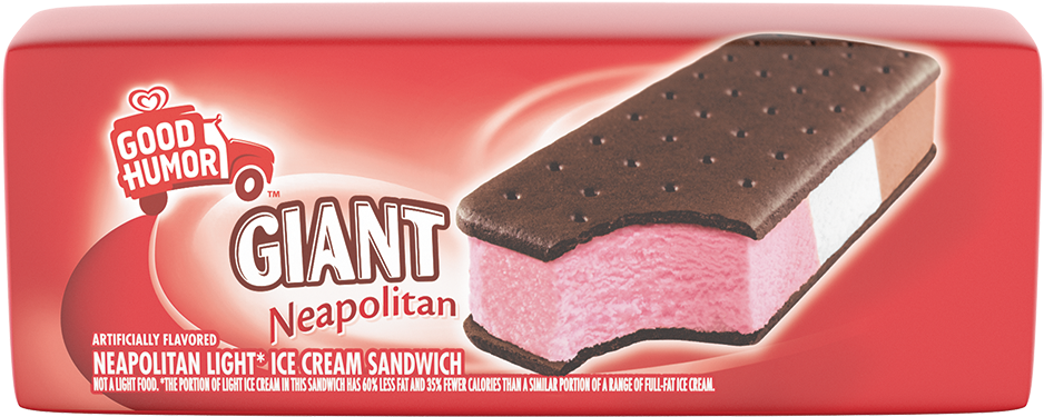Good Humor Cookie Sandwich, Double Chocolate Chip - (985x985), Png Download