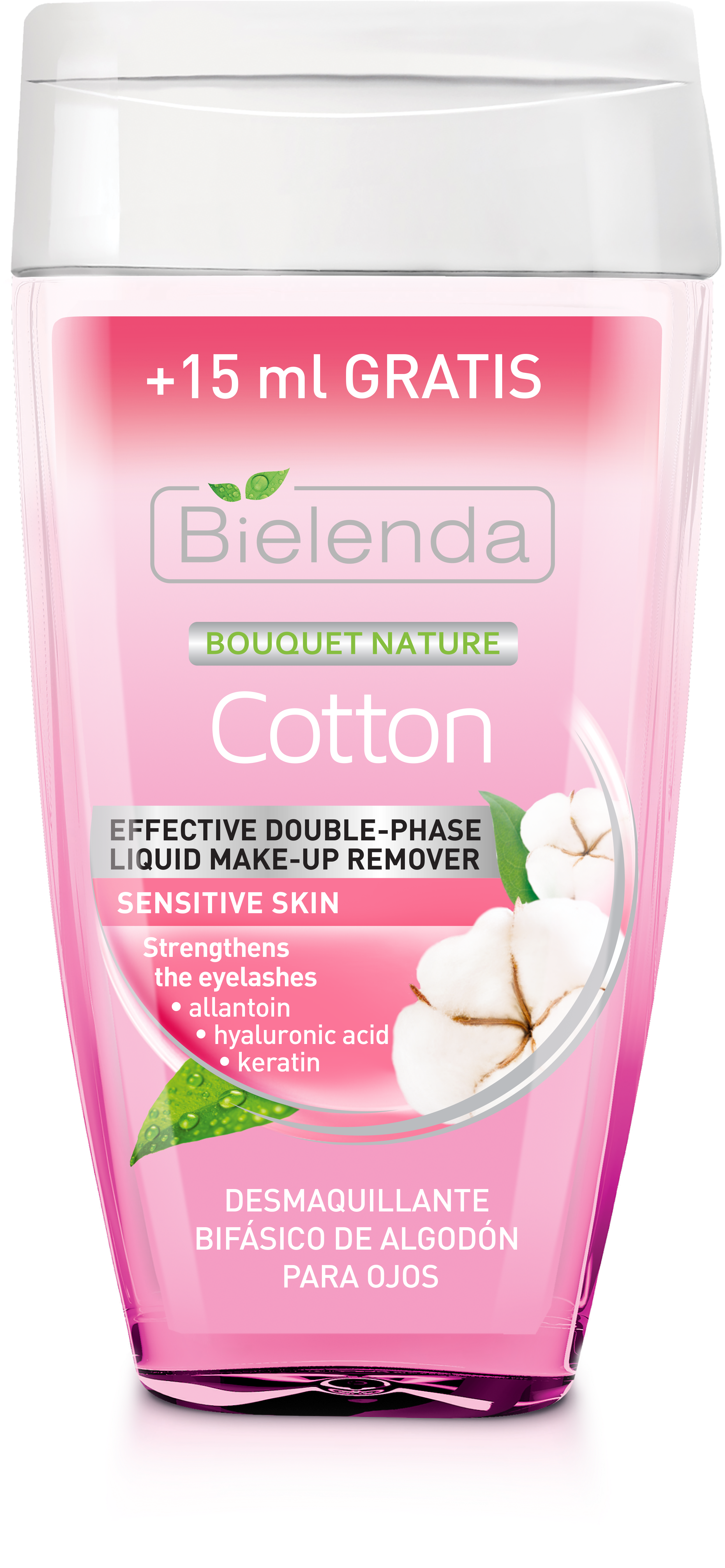Bielenda Cotton Double-phase Eye Makeup Remover 125ml+15ml (3578x5906), Png Download