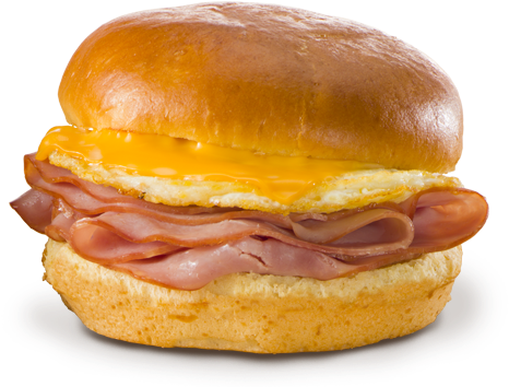 Ham Sandwich - Ham And Egg Sandwich Png (499x377), Png Download