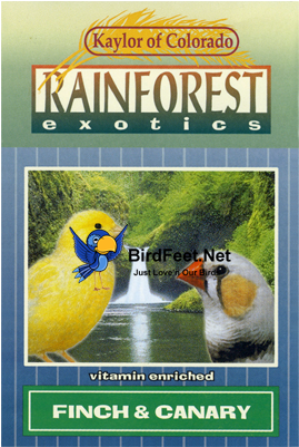 Kaylor Rainforest Canary Finch January 8, 2015 241 - Kaylor-made Rainforest Exotics Vitamin Enriched Conure (400x400), Png Download