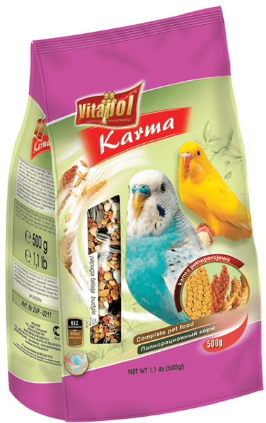 Vitapol Food For Budgie 500 Gms - Vitapol Complete Food For Budgies (420x700), Png Download