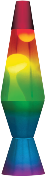 Lava Lamp Png - Rainbow Lava Lamp (500x667), Png Download