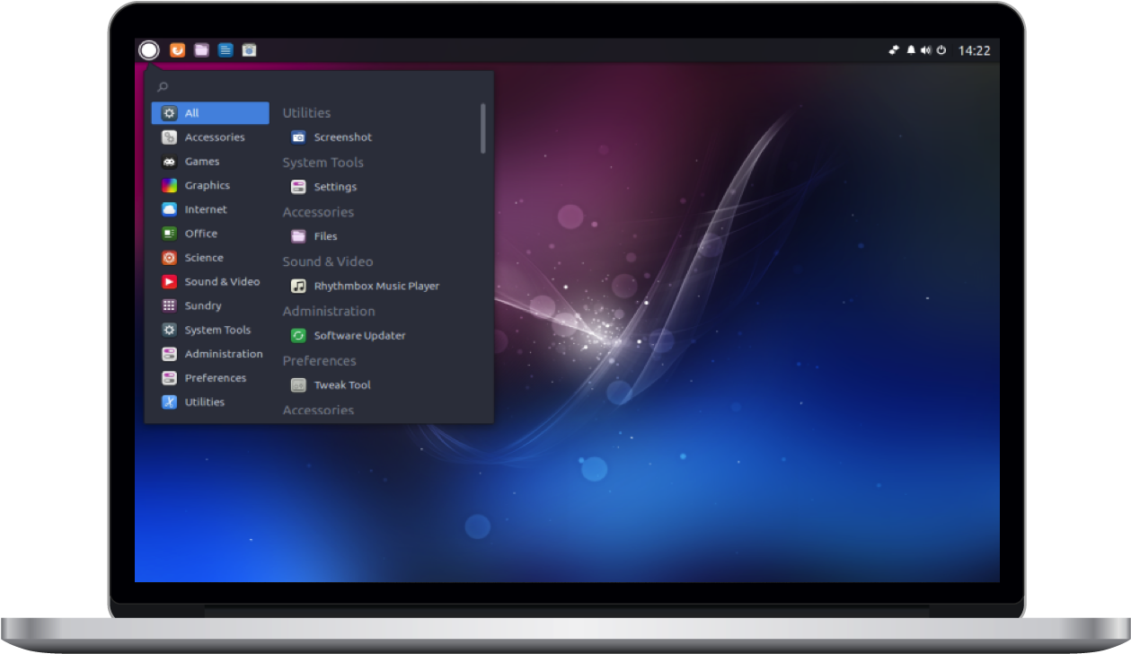 Powerful Applications - Ubuntu Budgie Themes (1282x738), Png Download