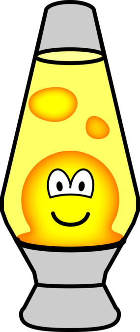 Lava Lamp Emoticon - Lamp Emoticon (285x674), Png Download