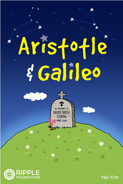 Aristotle & Galileo, Written By Yeji Kim - Aristotle And Galileo (560x591), Png Download