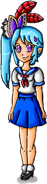 Hyrule Warriors Images School Girl Lana By Babyblisblink - School By Ninpeachlover (400x600), Png Download
