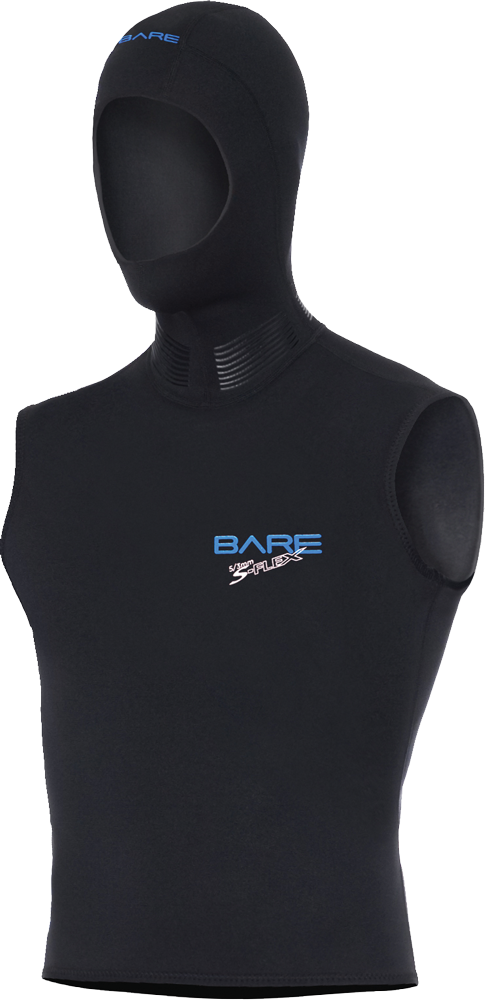 Front View - Bare Sport 5/3mm Hooded Vest - Womens (489x1000), Png Download