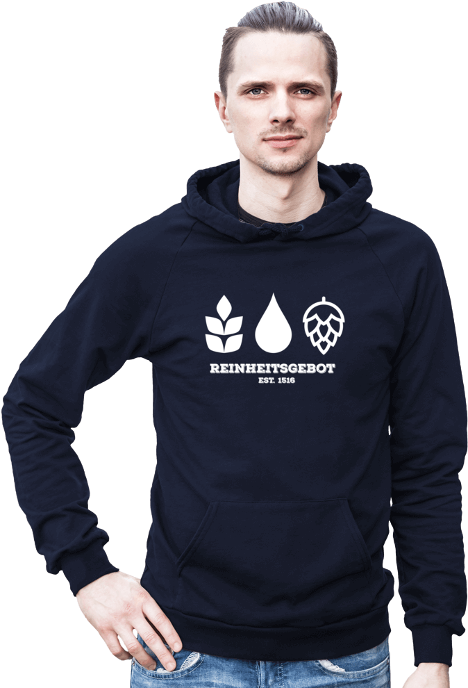 German Purity Law Hooded Sweatshirt - Beer Does Not Have Vitamins So We Have To Drink A Lot (1000x1000), Png Download