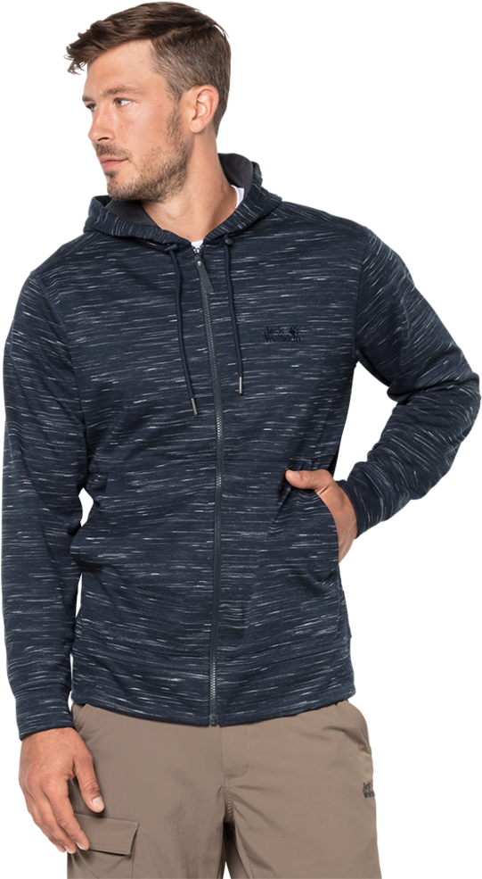 Jack Wolfskin Oceanside Hooded Jkt Men (1000x1000), Png Download