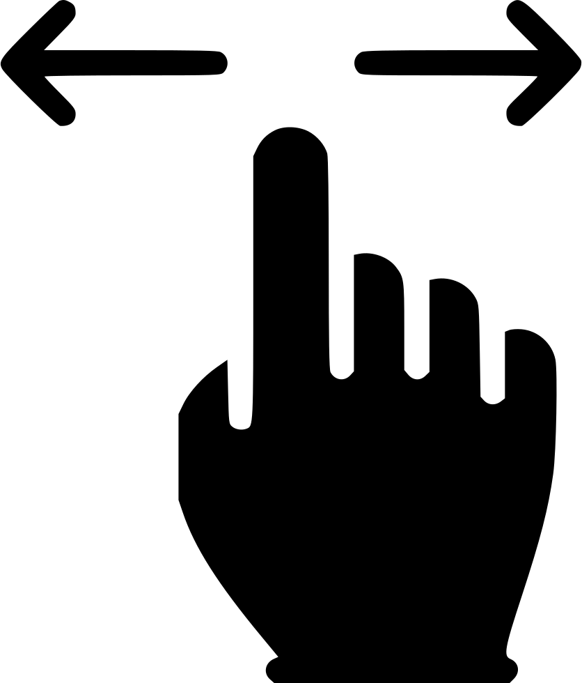 Png File Svg - Swipe Icon White Png (836x980), Png Download