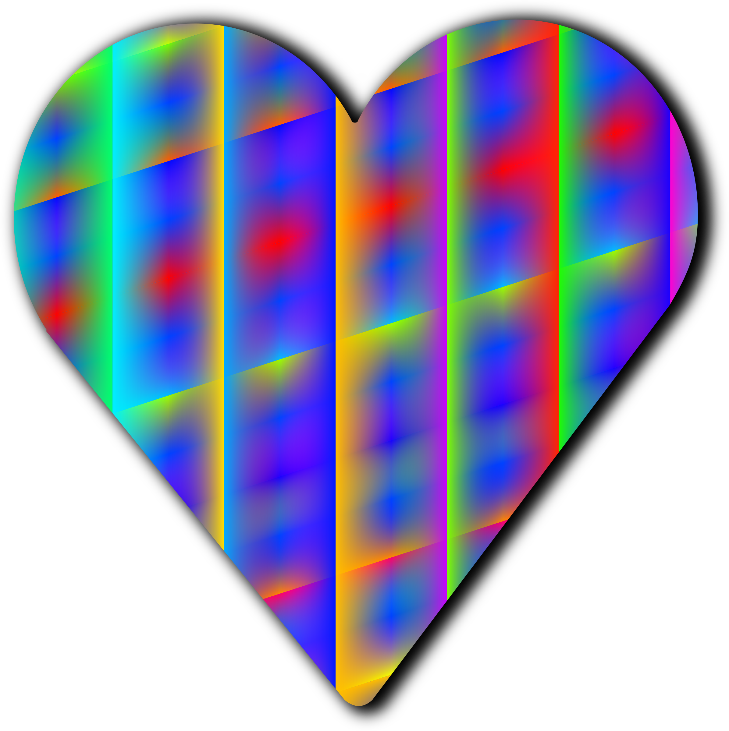 Patterned Heart 12 Vector Stock - Portable Network Graphics (2392x2400), Png Download