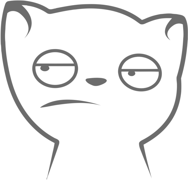 Reply - Meh Face Cat (800x715), Png Download
