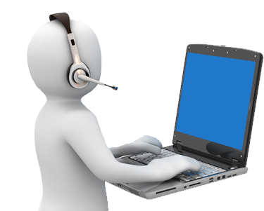Remote-support - 3d Person (400x300), Png Download
