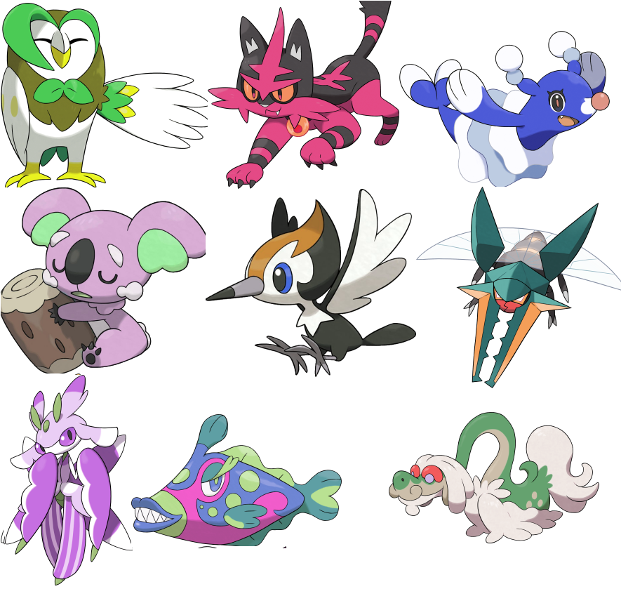 Meh - Покемоны Солнце И Луна (892x838), Png Download