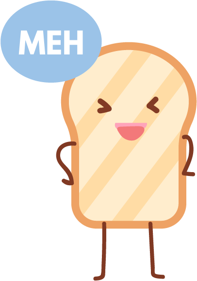 Meh Toastie - Illustration (618x618), Png Download