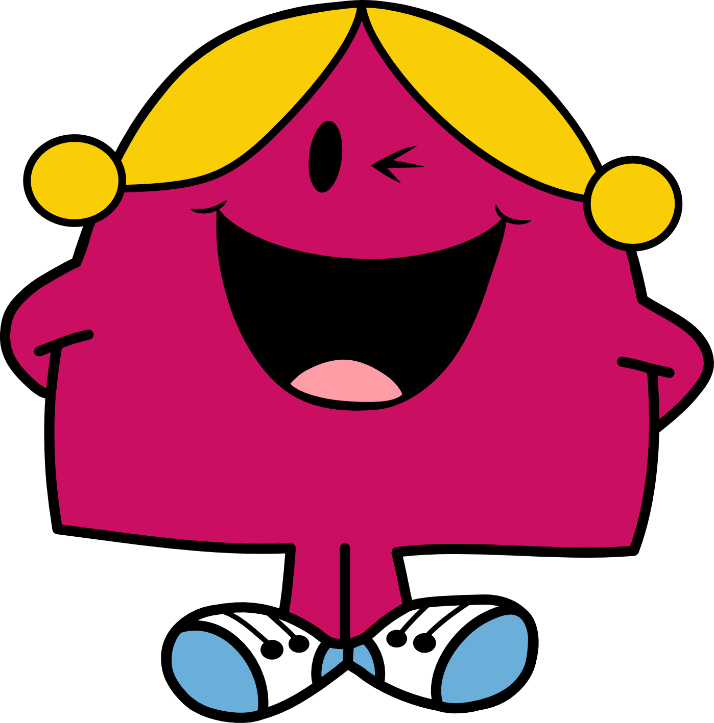 Little Miss Chatterbox By Mighty355-d771o8h - Little Miss Chatterbox Sticker (1398x1417), Png Download