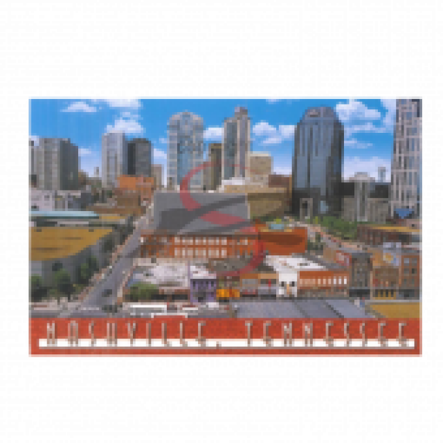 Nashville Postcard Pack- Aerial Ryman With Skyline - Ryman Auditorium (640x640), Png Download