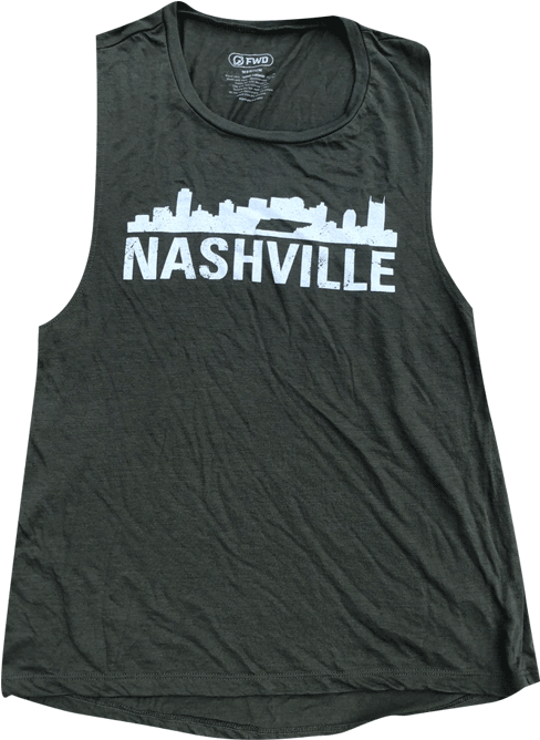 Nashville Skyline Tank - Active Tank (750x791), Png Download