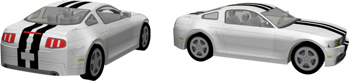 Racing Stripes - Convertible (736x177), Png Download