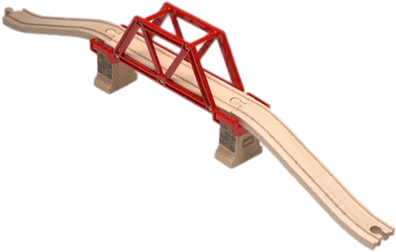 Wooden Toy Bridge - Brio: Girder Bridge (400x400), Png Download