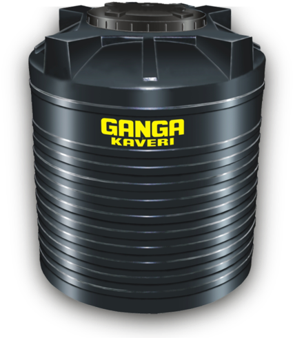 Hdpe Double Layer Black Water Tanks - Kaveri Tank (500x500), Png Download