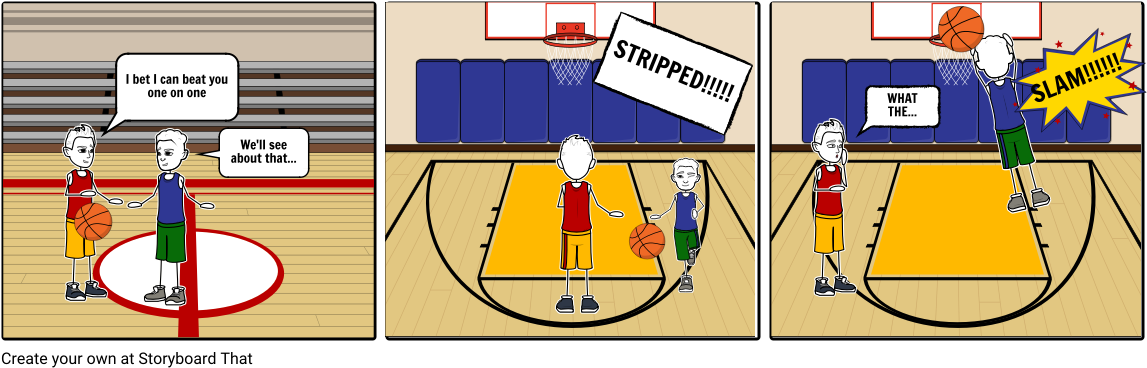 Slam Dunk - Cartoon (1164x385), Png Download
