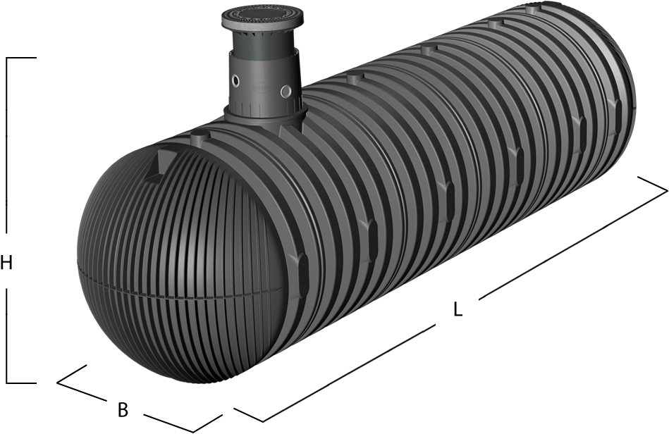 Carat Xxl Firefighting Water Tank - Graf Carat Xxl Erdtank 16000 L Günstig (1380x720), Png Download