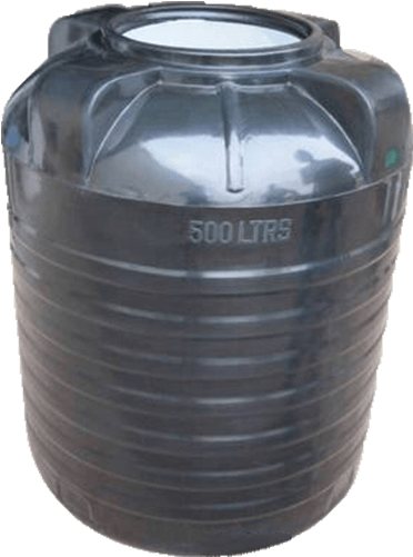 500l Five Layer Plastic Water Tank - Water (500x500), Png Download