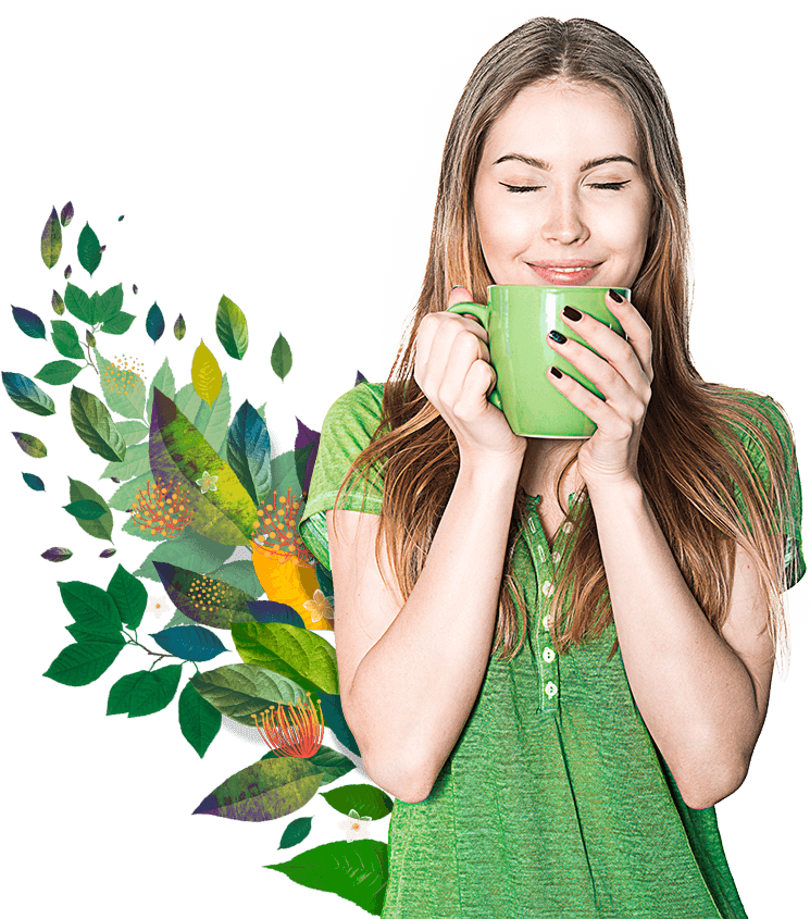 All The Balance And Energy To Focus Your Mind And Power - People Drink Tea Png (745x845), Png Download