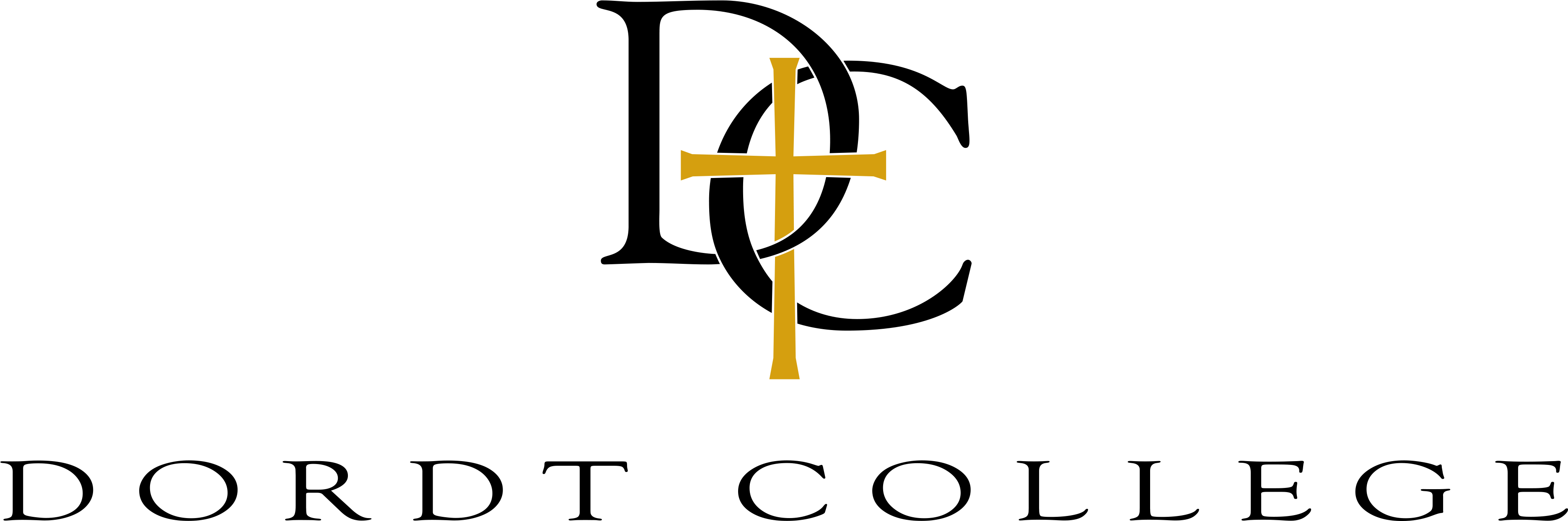 Eps - Dordt College Logo Transparent (4000x1682), Png Download