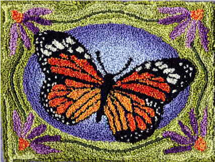 Monarch - Punch Needle (428x428), Png Download