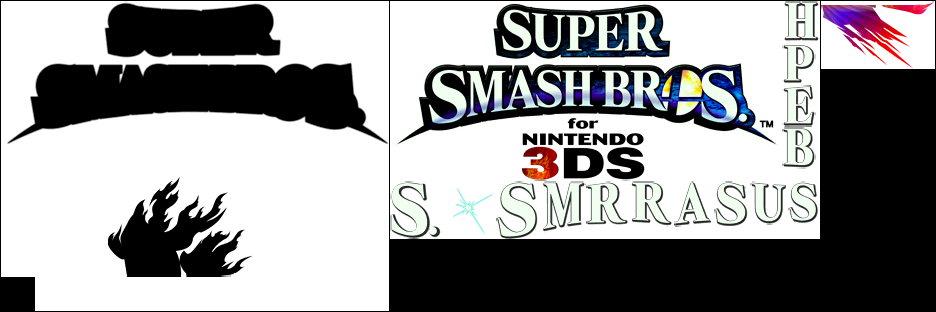 Click For Full Sized Image Title Logo - Super Smash Bros. For Nintendo 3ds (936x312), Png Download