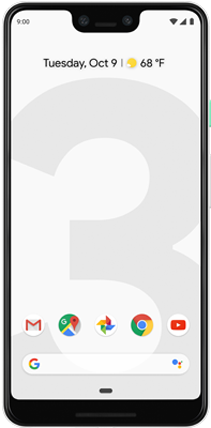 Google Pixel 3 Xl Clearly White - Google Pixel 3 Xl (420x428), Png Download