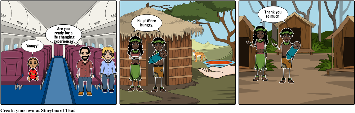 Feeding The Hungry - Cartoon (1164x385), Png Download