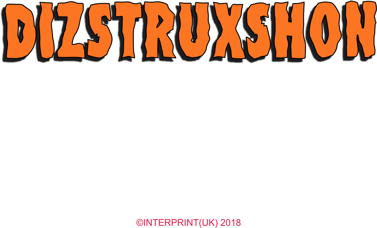 We Were Asked To Recreat The Dizstruxshon Logo From - Calligraphy (1306x1306), Png Download