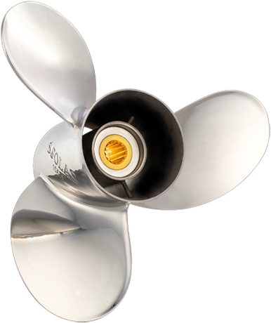 Stainless Steel Prop Mercruiser Bravo Ii - Solas Lexor 3-blade Prop, Pressed Rubber Hub / Stainless (510x510), Png Download