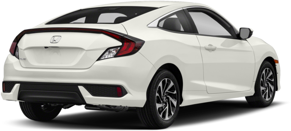New 2018 Honda Civic Lx - Honda Civic Coupe 2018 White (640x480), Png Download