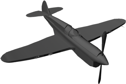 Basic Propeller Plane 3d Model Ma Mb - Plane Propeller 3d (676x380), Png Download