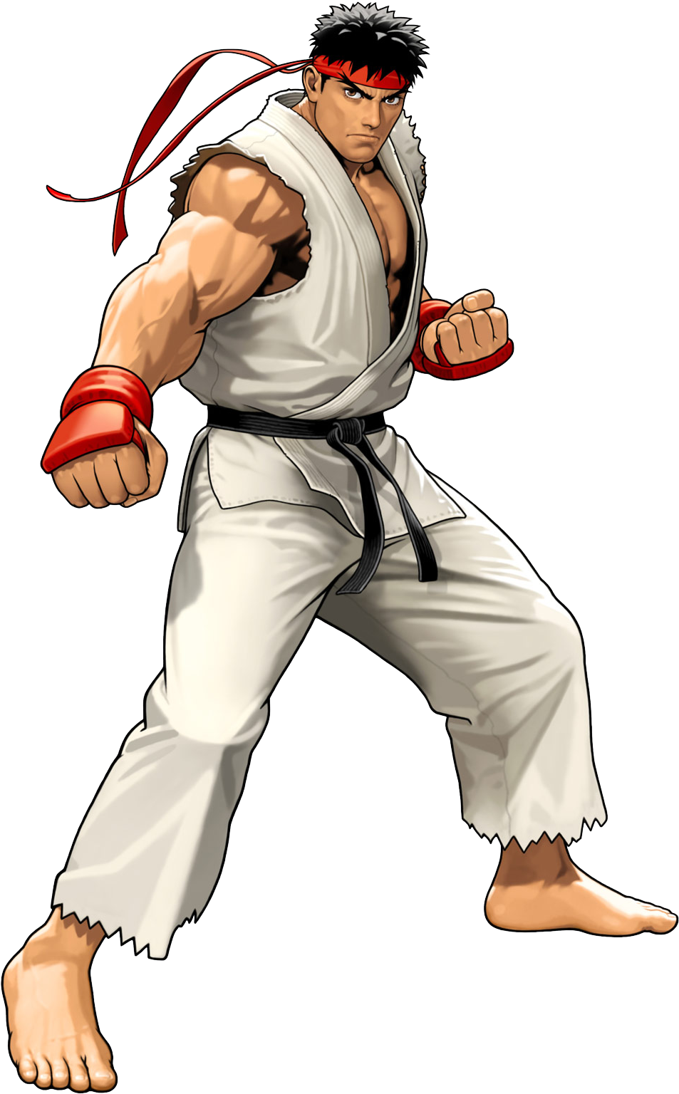 Ryu As He Appears In Tatsunoko Vs Capcom - Ryu Street Fighter Vector (700x1070), Png Download