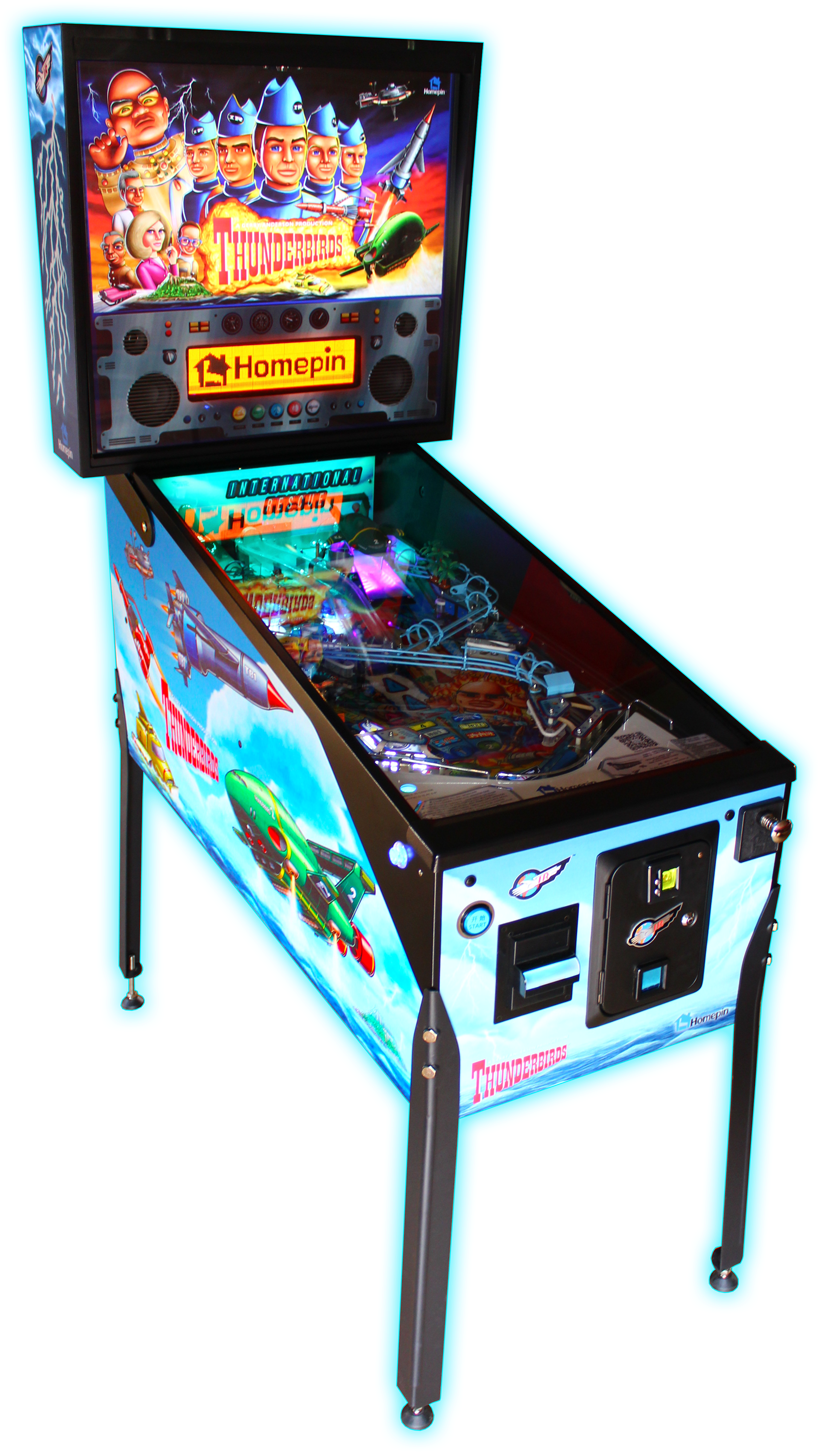 Thunderbirds Pinball Machine (1000x1485), Png Download